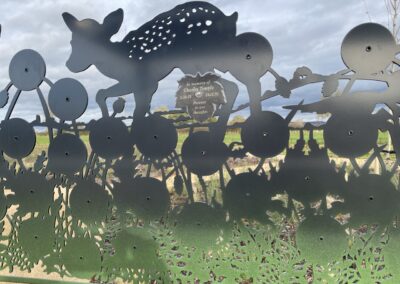 Image of outside metal sculpture